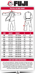 Fuji Suparaito Superlite Brazilian Jiu Jitsu Gi - Black (A0)