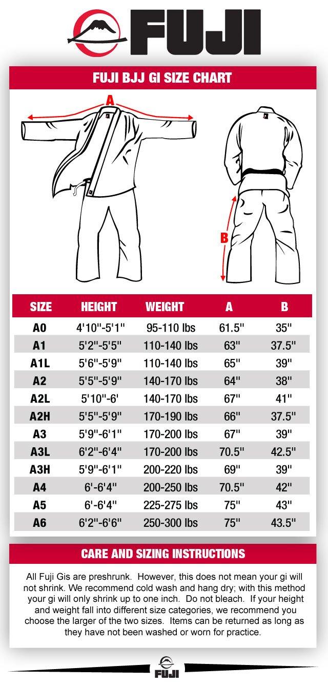 Fuji Suparaito Superlite Brazilian Jiu Jitsu Gi - Black (A0)