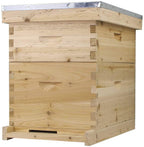 starter bee hive with frames &amp; wax coated foundations (nu8-1d1m)