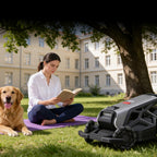 Robotic Lawn Mower AIRSEEKER TRON SE Wireless Lawnmower,NRTK AI Vision,Smart App Control,Robotic Mower for 65% Slope,Omni-Wheel , 80 Multi-Zone ManagementEdge-Cutting,Cut Height 2''~3.5''