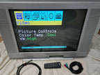 vtg 2003 sony 24" crt retro gaming tv tube rca gamer flatscreen tested remote