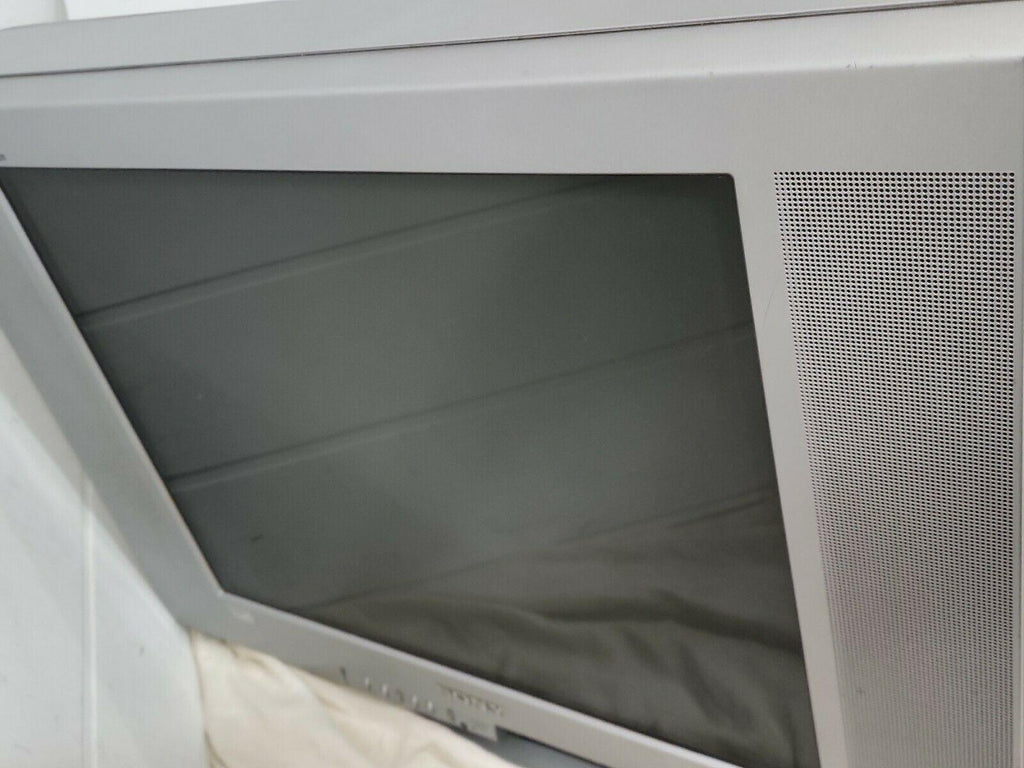vtg 2003 sony 24" crt retro gaming tv tube rca gamer flatscreen tested remote