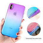 Phone Accessories - Colorful Gradient Clear Case For iPhone