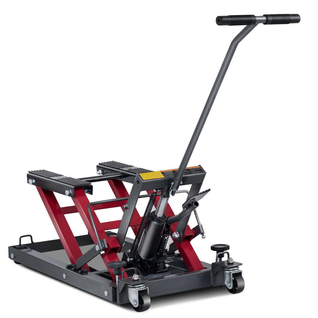 Motorcycle ATV Jack Lift Stand Quad Dirt Street Bike Hoist  1500 Lbs New