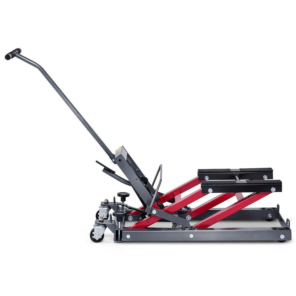 Motorcycle ATV Jack Lift Stand Quad Dirt Street Bike Hoist  1500 Lbs New