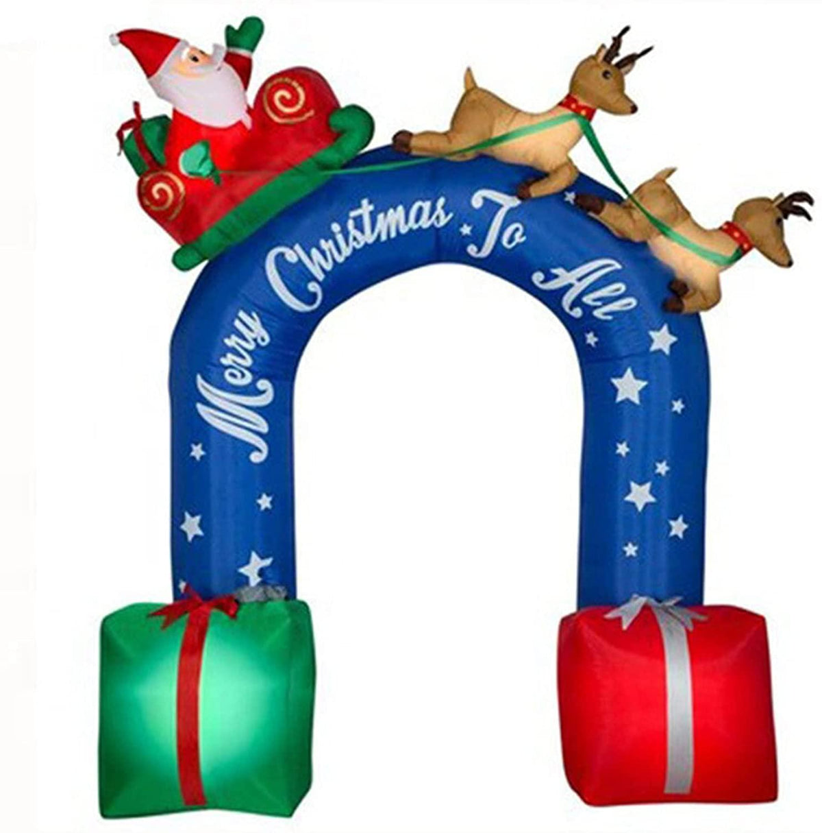 Inflatable Christmas Tree Arch Merry Christmas Theme Scene Party Decorations for Home School for Christmas, Party, Indoor, Outdoor, Courtyard, Garden, Lawn