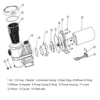 1.5hp 115-230v inground swimming pool pump motor strainer hayward replacement