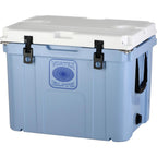 Elite 55 Qt. Rotational-Molded Customizable Cooler System with 1-Set of Beach Wheels in Corn Flower