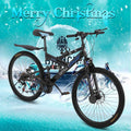 Hxroolrp 26In Carbon Steel Mountain Bike s21 Speed Bicycle Full Suspension Mtb