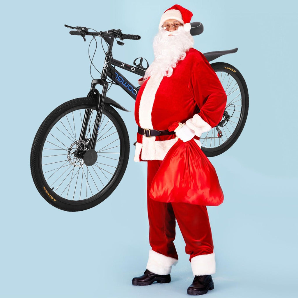 Hxroolrp 26In Carbon Steel Mountain Bike s21 Speed Bicycle Full Suspension Mtb