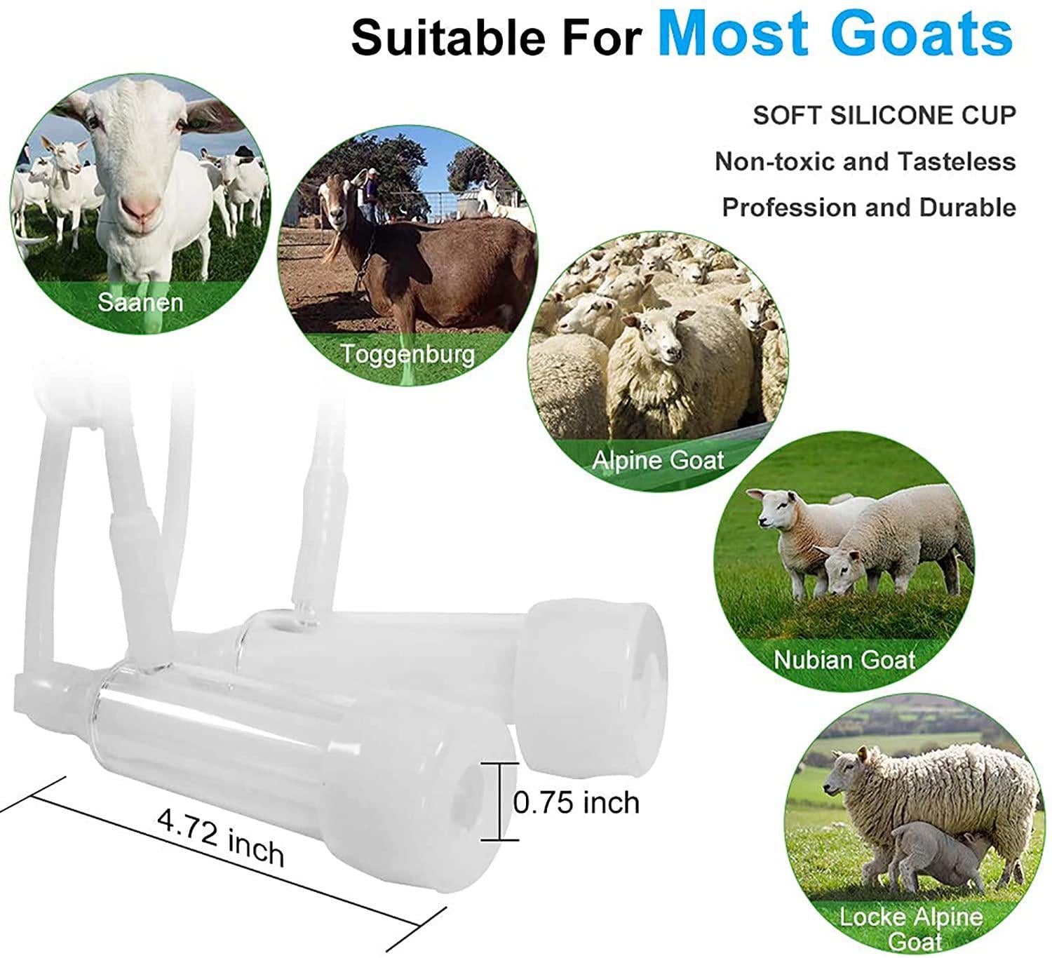 automatic portable livestock milking equipment, portable pulsation vacuum pump goat milker livstock milking machine, 14l goat milking machine, cow milking machine electric, common for cattle and shee