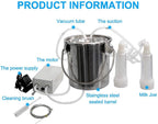 automatic portable livestock milking equipment, portable pulsation vacuum pump goat milker livstock milking machine, 14l goat milking machine, cow milking machine electric, common for cattle and shee