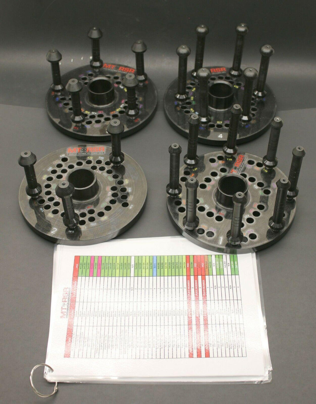 RSR 4, 5, 6, and 8-Lug r Finger Plate 40mm Shaft Wheel Tire Spin