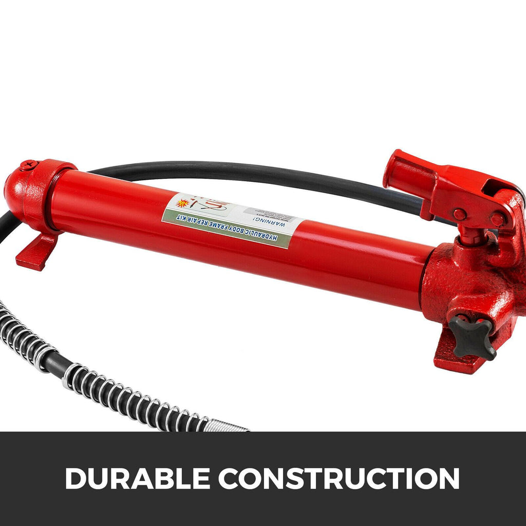 12 Ton Porta Power Hydraulic Jack Auto Body Frame Repair Kit 39cm Lift Ram