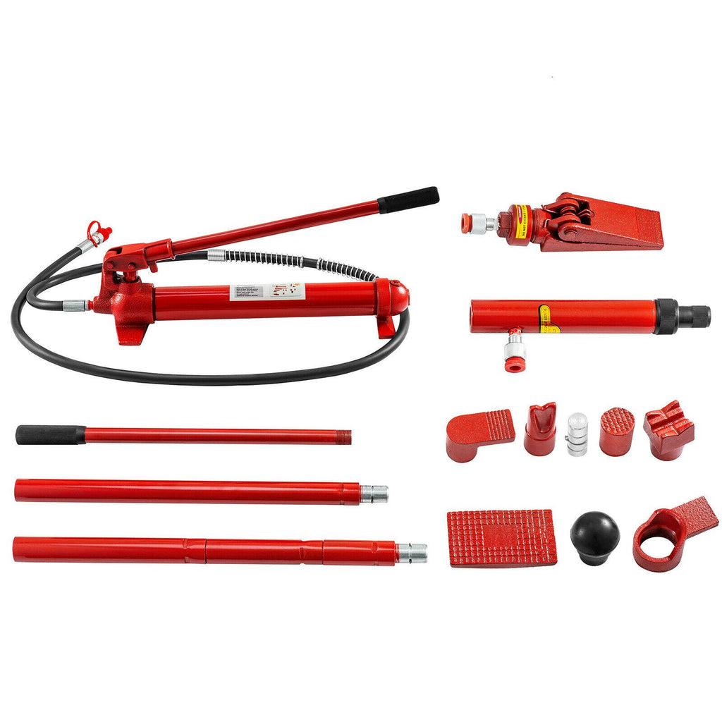 12 Ton Porta Power Hydraulic Jack Auto Body Frame Repair Kit 39cm Lift Ram