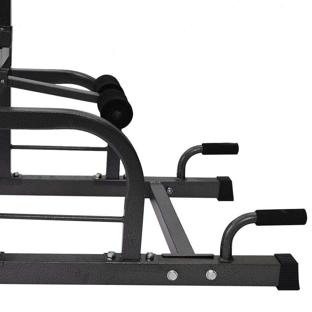 Power Tower Dip Station Pull Up Bar Sit Up Bench for Home Gym Dip Stands Strength Training Workout Equipment
