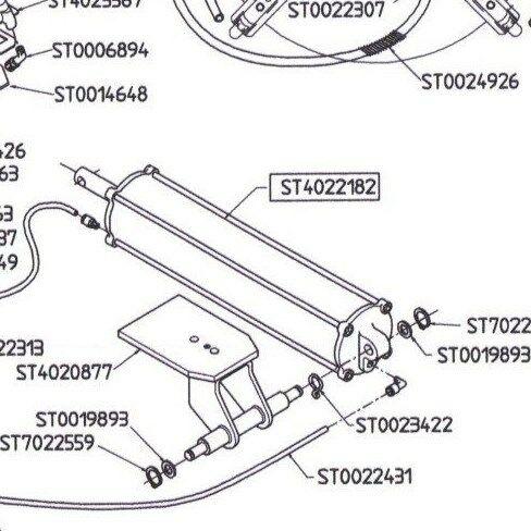JBC Tire Changer Turntable Cylinder Assembly ST4022182 EAA0338G74A New