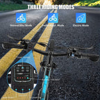VIVI Electric Bike 27.5" Electric Mountain Bike 350W Adults Ebike Electric Commuter Bike, Electric Bicycle with Removable 10.4Ah Battery, Professional  21 Speed