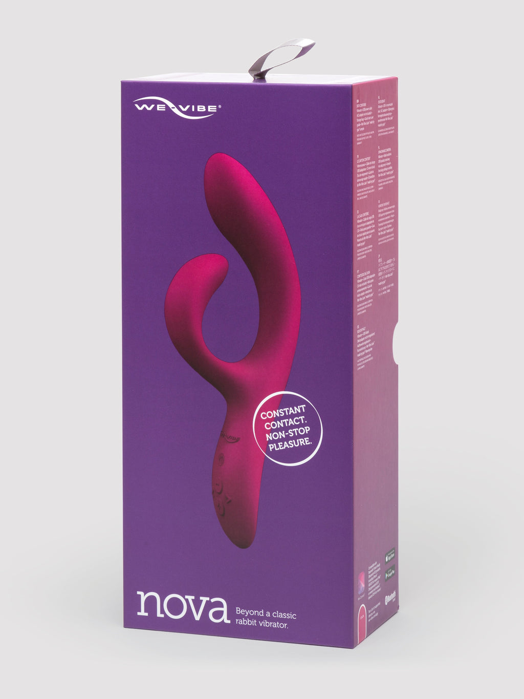 We-Vibe Nova 2 App Controlled Rechargeable Rabbit Vibrator, Pink | Pink