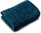 | Cabin Comfort Plush Heated Electric Warming Blanket, Full, Peacock