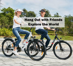 VIVI 350W Electric Bike, 26" Electric Cruiser Bike Ebike 21MPH Electric Bikes for Adults with Removable 8Ah Lithium-Ion Battery, Professional 7 Speed, City Commuter Electric Bicycle