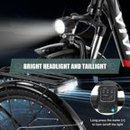 VIVI 350W Electric Bike, 26" Electric Cruiser Bike Ebike 21MPH Electric Bikes for Adults with Removable 8Ah Lithium-Ion Battery, Professional 7 Speed, City Commuter Electric Bicycle