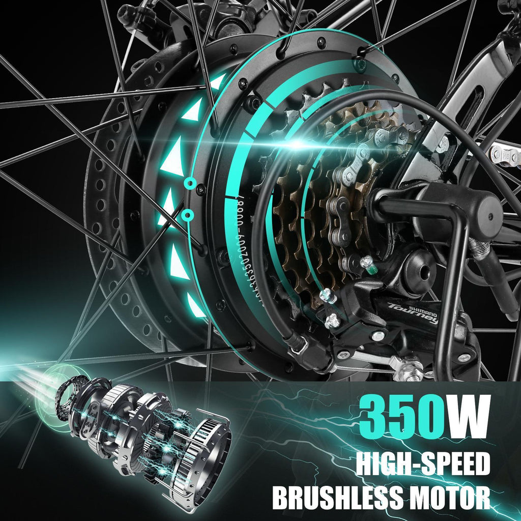 VIVI 350W 26" 25 Miles Electric Bike Adjustable Comfortable Cruiser and Hybrid Bicycle wtih Double Disc Brakes, 3 Mode &amp; 7-Speed Gear, Removable Lithium-ion Battery, Headlamp Commuter Electric Bicycle