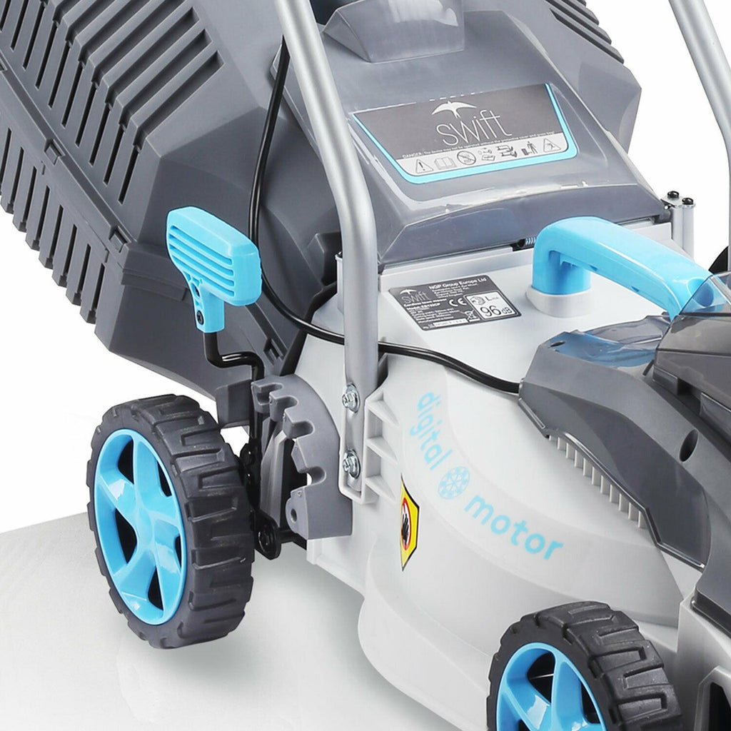 Swift 40V 15" Brushless Cordless Lawn Mower Lawnmower with 2 Battery & Charger