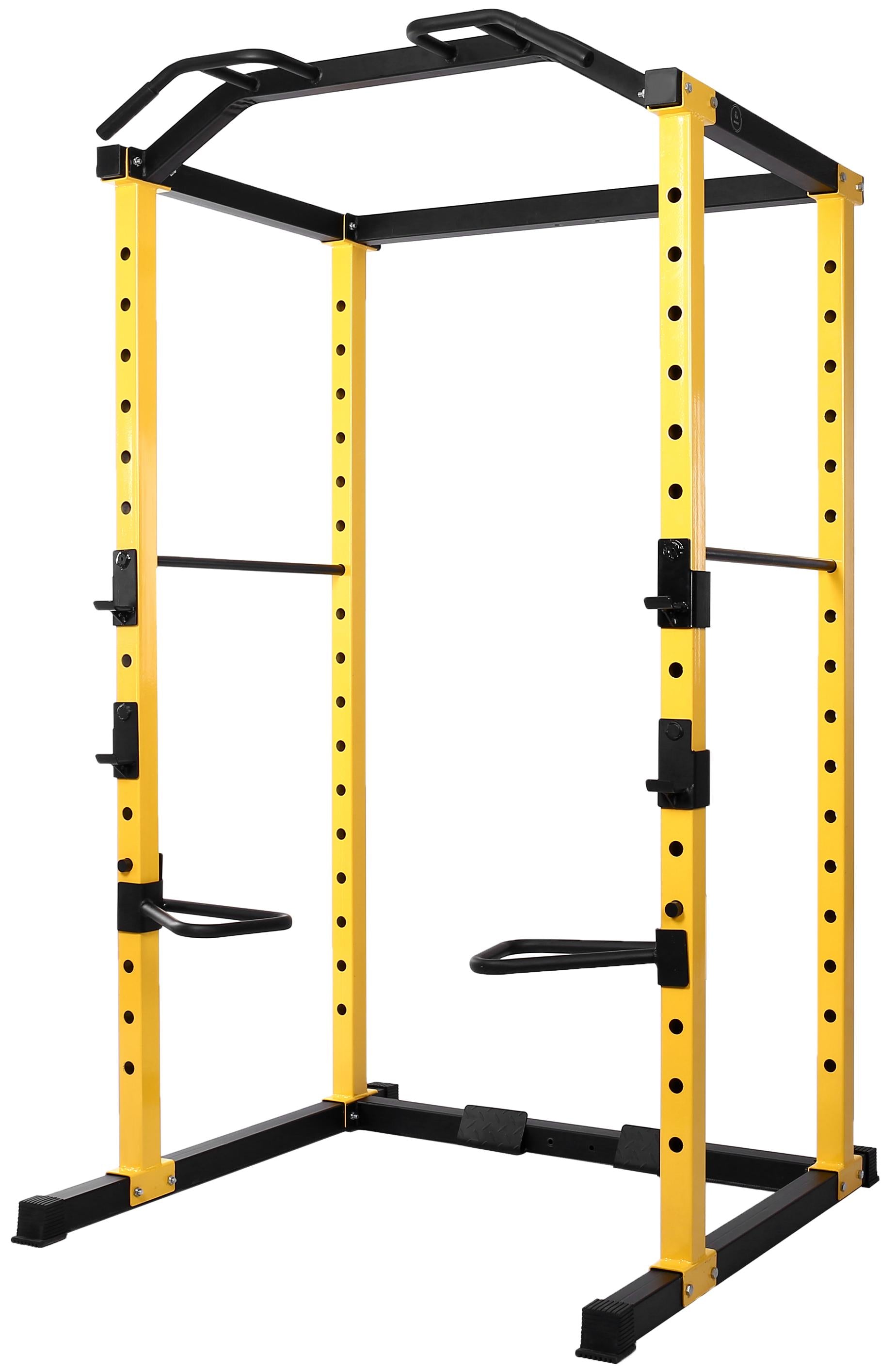 Everyday Essentials 1000-Pound Capacity Multi-Function Adjustable Power Cawith J-Hooks, Dip Bars and Other Optional Attachments, Power CaOnly
