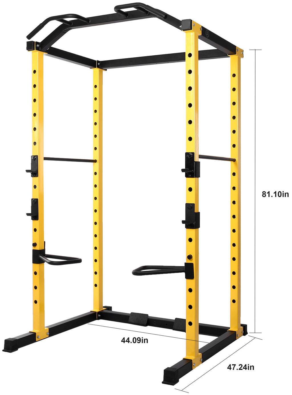 Everyday Essentials 1000-Pound Capacity Multi-Function Adjustable Power Cawith J-Hooks, Dip Bars and Other Optional Attachments, Power CaOnly