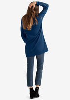 lace trim sweatshirt tunic
