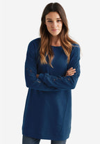 lace trim sweatshirt tunic