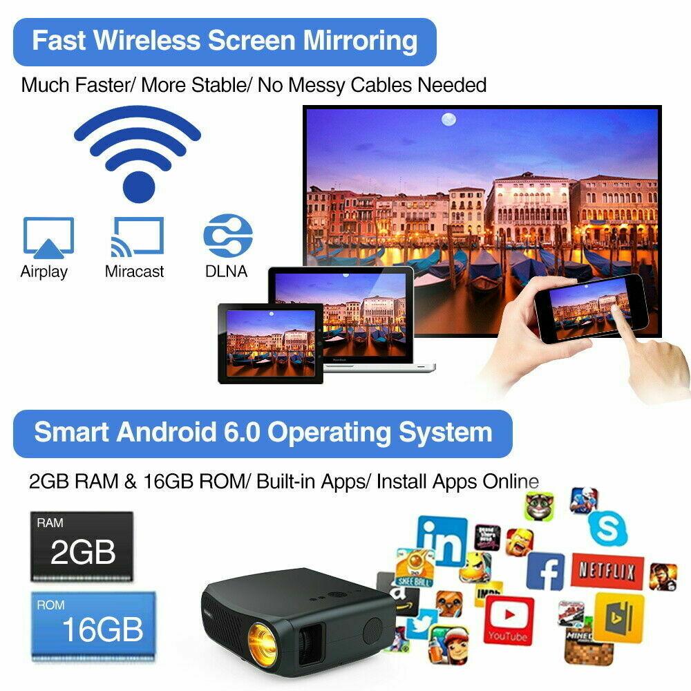 8500lm fhd android 5g wifi blue-tooth led video projector tv native 1080p fhd 4k