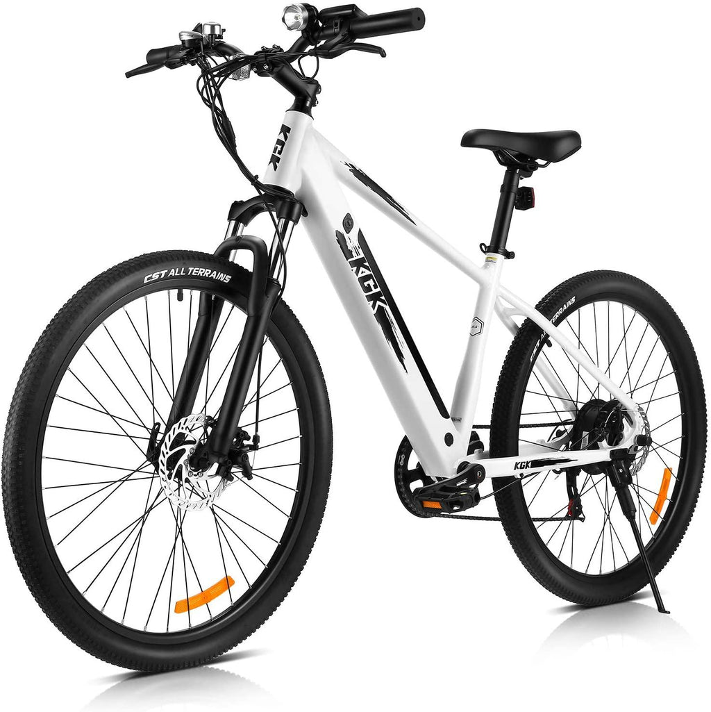 WOOKRAYS Electric Bike 350W Electric Mountain Bike 27.5'' Electric Bicycle for Adults, with 10.4Ah Removable Battery, 20MPH Professional 7 Speed E-Bike