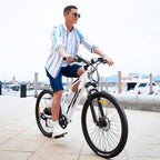 WOOKRAYS Electric Bike 350W Electric Mountain Bike 27.5'' Electric Bicycle for Adults, with 10.4Ah Removable Battery, 20MPH Professional 7 Speed E-Bike