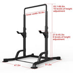 Pgyong Multifunctional Adjustable Power Rack Exercise Horizontal Bar Pull-up Squat Stand for Home Gym Fitness