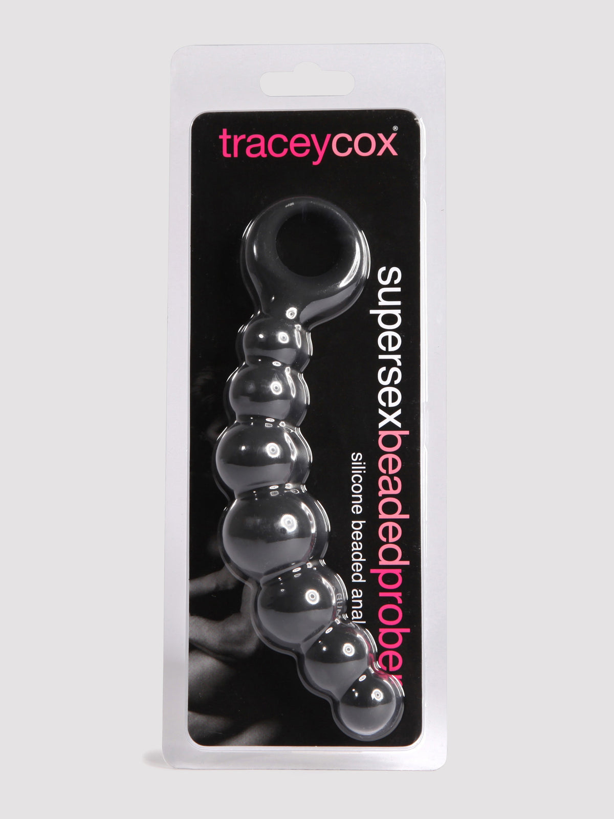 Tracey Cox Supersex Silicone Beaded Anal Prober, Black