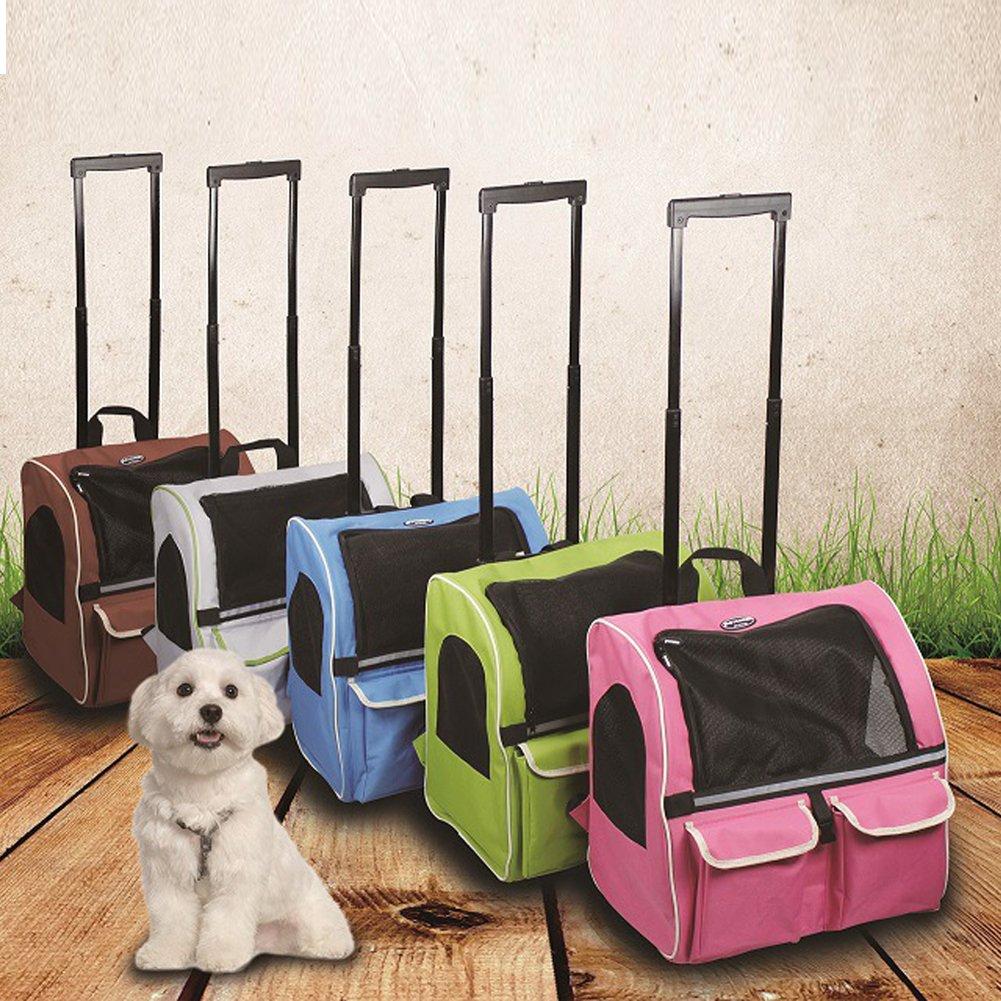MiNi Pet Foldable Dog Trolley LaBag for Pets Travel Cart on Wheels