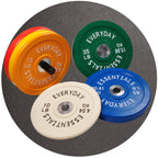 Everyday Essentials Color Coded Olympic Bumper Plate Weight Plate with Steel Hub, 260 Lbs.
