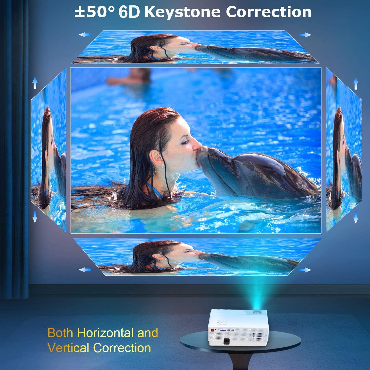 9500l lumens wifi 4k hd 1080p home theater smart projector hdmi for pc ps4 tv