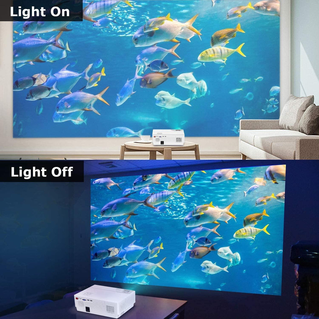 9500l lumens wifi 4k hd 1080p home theater smart projector hdmi for pc ps4 tv