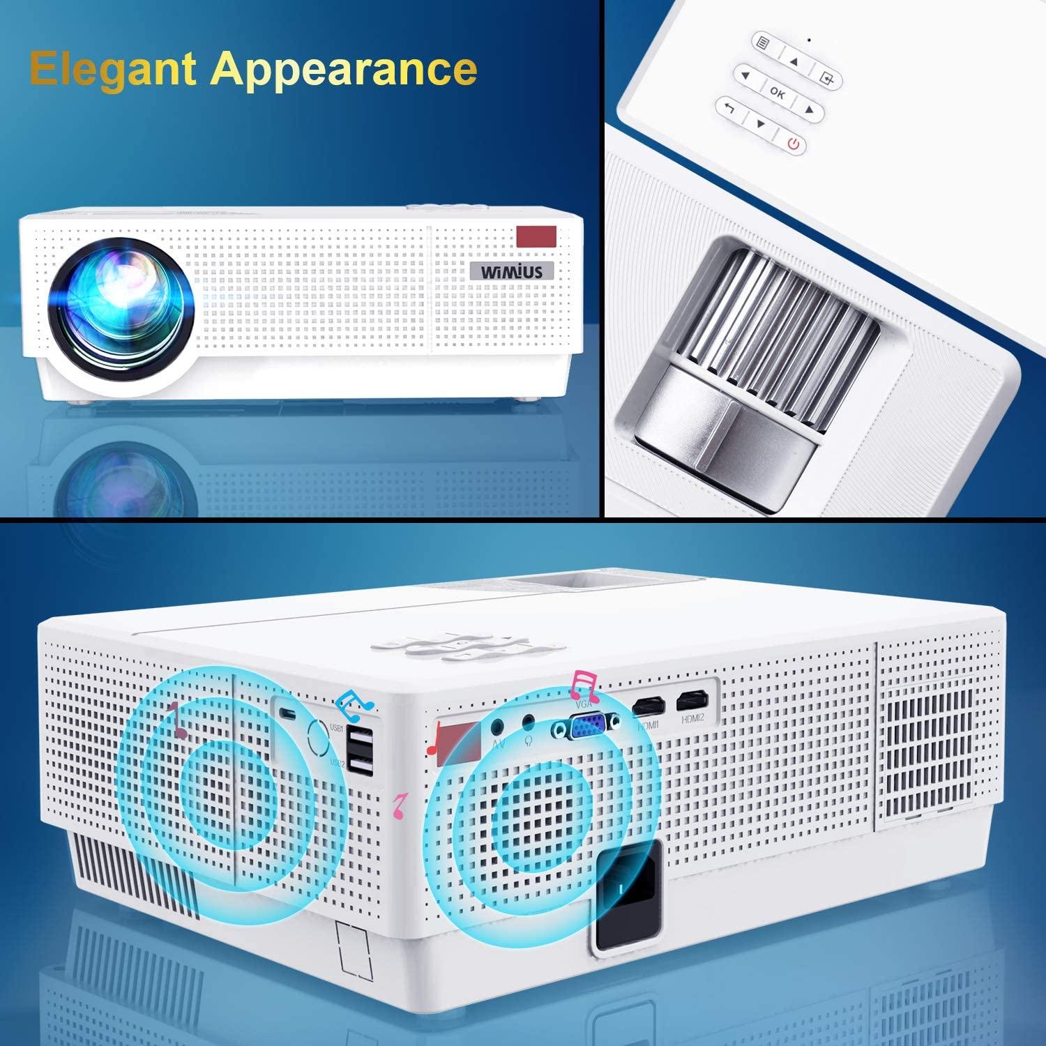 9500l lumens wifi 4k hd 1080p home theater smart projector hdmi for pc ps4 tv
