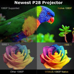 9500l lumens wifi 4k hd 1080p home theater smart projector hdmi for pc ps4 tv