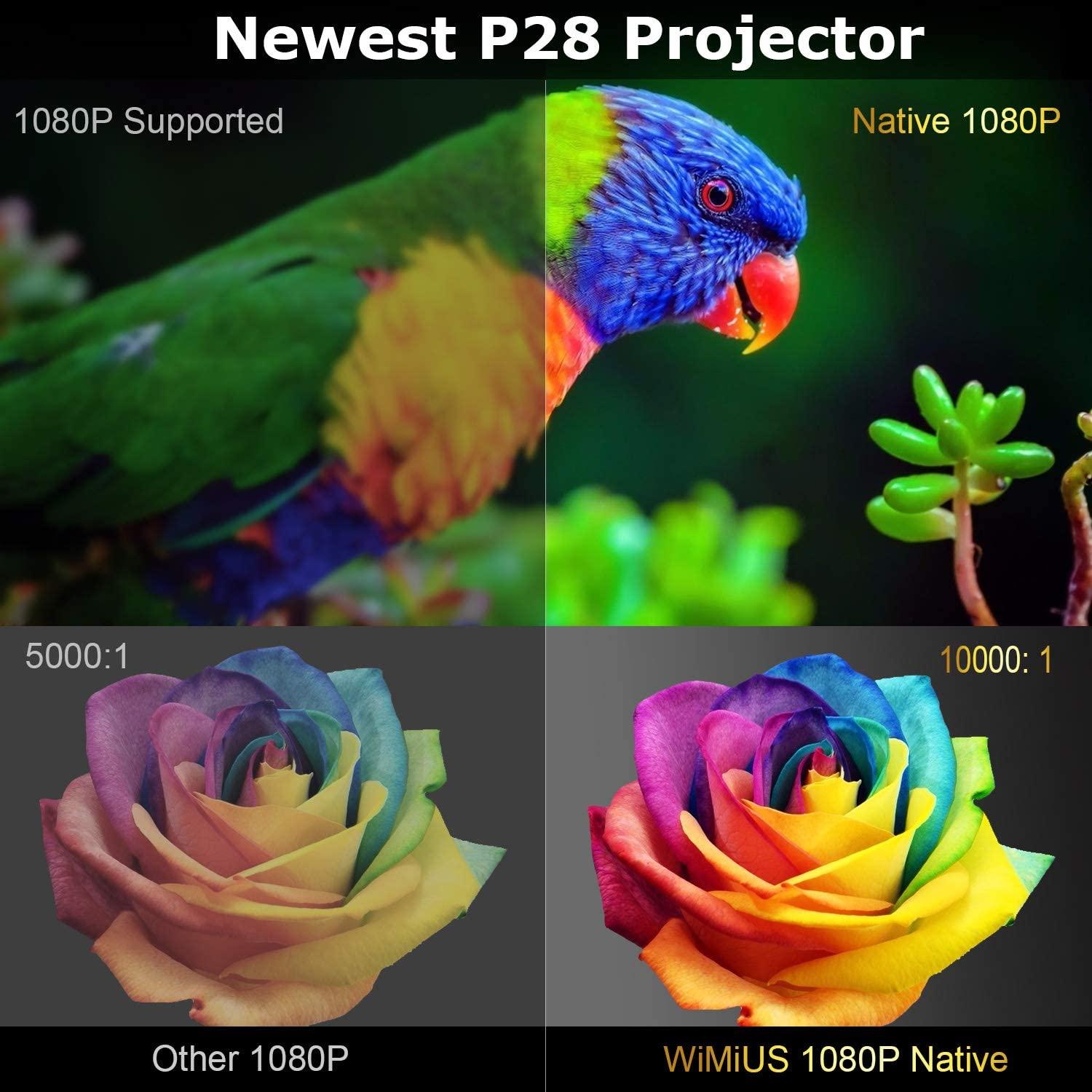 9500l lumens wifi 4k hd 1080p home theater smart projector hdmi for pc ps4 tv