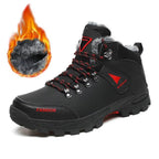 High Quality Men Hiking Shoes Winter Plush Snow Boots
