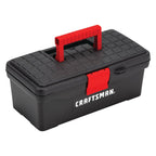Tool Box, Lockable, 13 in., Red/Black (CMST13004)
