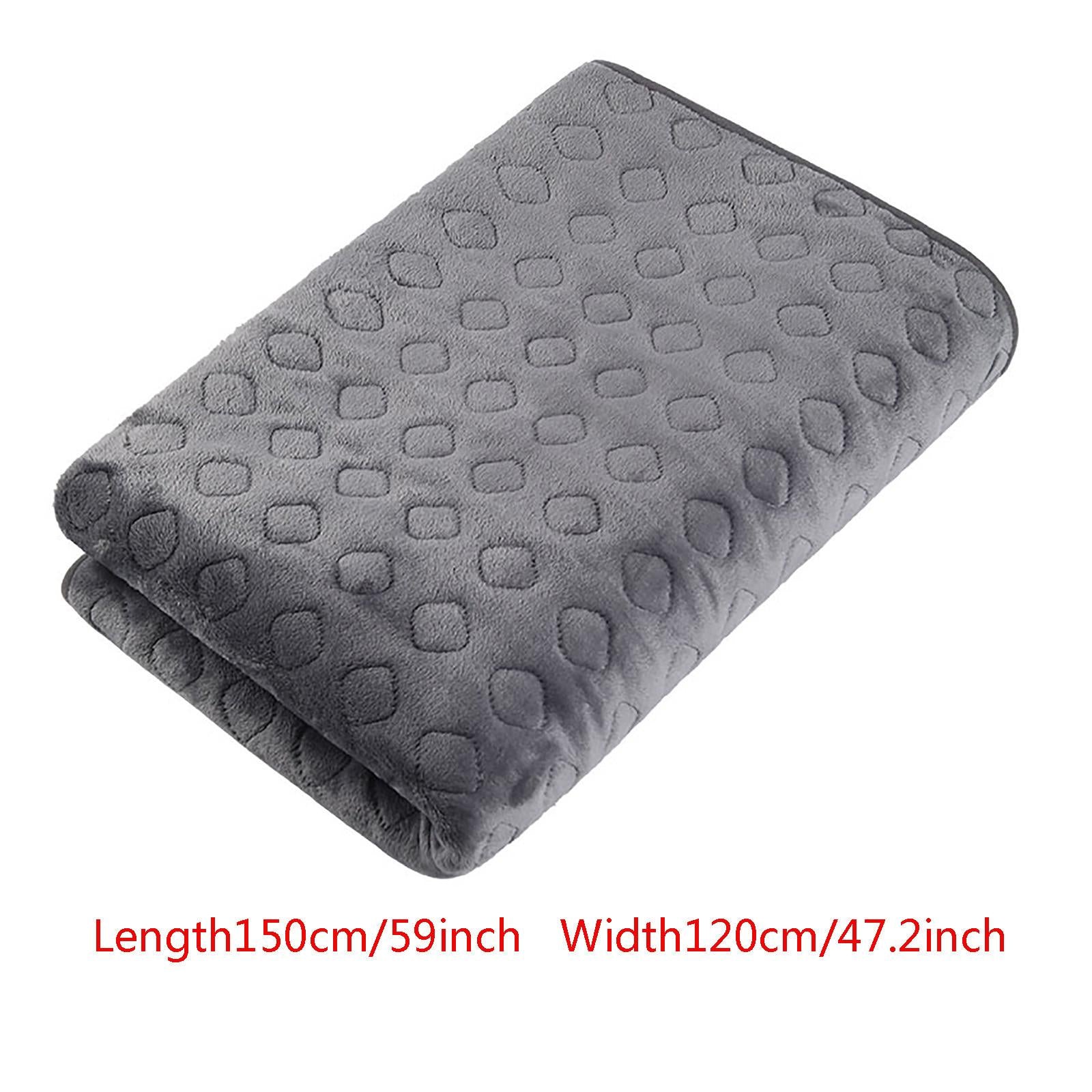 Portable Heaters for Outdoor Use Space Heater Heated Blanket Soft Blanket Machine Washable for Home Travel Office (150x120cm/59x47.2inch) with 260cm Extension Line