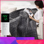 Bilu Electric Blankets Heated Blanket Soft Blanket Machine Washable For Home Travel Office (150X120Cm/59X47.2Inch) With 260Cm Extension Line, Bento Gray