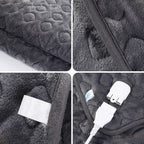 Fuieoe Electric Blanket Heated Blanket Soft Blanket Machine Washable For Home Travel Office (150x120cm/59x47.2inch) With 260cm Extension Line