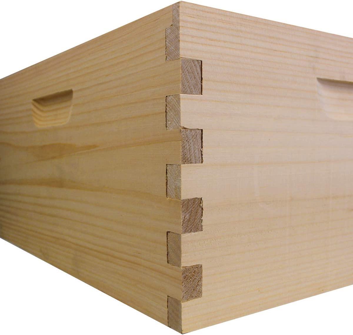 amish made in usa starter bee hive complete for honey with frames and foundations 10 frame